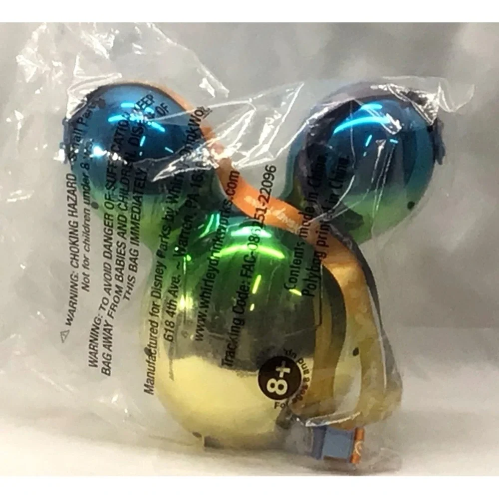 Disney Parks Mickey Mouse‎ Metallic Ombre Balloon Popcorn Bucket Backpack Purse